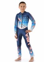 Boys Performance Gs Race Suit (Collegiate/Volcano) - Spyder Boys Performance Gs Race Suit (Collegiate/Volcano) Full