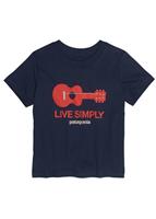 F15 Baby Live Simply Guitar T-Shirt - Navy Blue - Patagonia Baby Live Simply Guitar T-Shirt