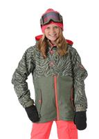 Girls Scarlet Insulated Jacket - Tiger Army Print - 686 Girls Scarlet Insulated Jacket - WinterKids.com                                                                                                   