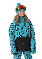 Burton Echo Jacket - Girl's - Everglade Super Leopard / True Black - Burton Girls Echo Jacket - WinterKids.com