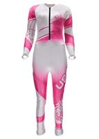  Girls Performance GS Race Suit - White/Bryte Pink - Spyder Girls Performance GS Race Suit - WinterKids.com