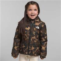 Kid's Reversible Mt Chimbo Full-Zip Hooded Jacket - Utility Brown Camo Texture Small Print