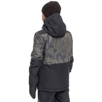 Boys Mission Printed Block Jacket - True Black Fade Out Camo (KVJ2)