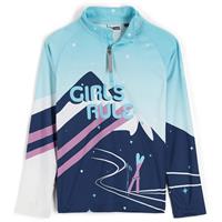 Girls Surface Zip T-Neck - Abyss -                                                                                                                                                       