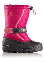 Sorel Flurry Boot - Youth - Deep Blush / Tropic Pink - Sorel Youth Flurry Boot - WinterKids.com