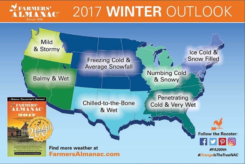 farmers almanac weather predictions