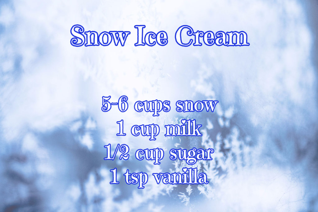 Snow Ice Cream Recipe