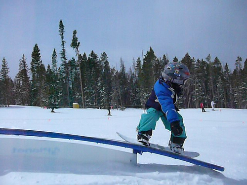 3-Year-Old Snowboarder Wesley Muresan