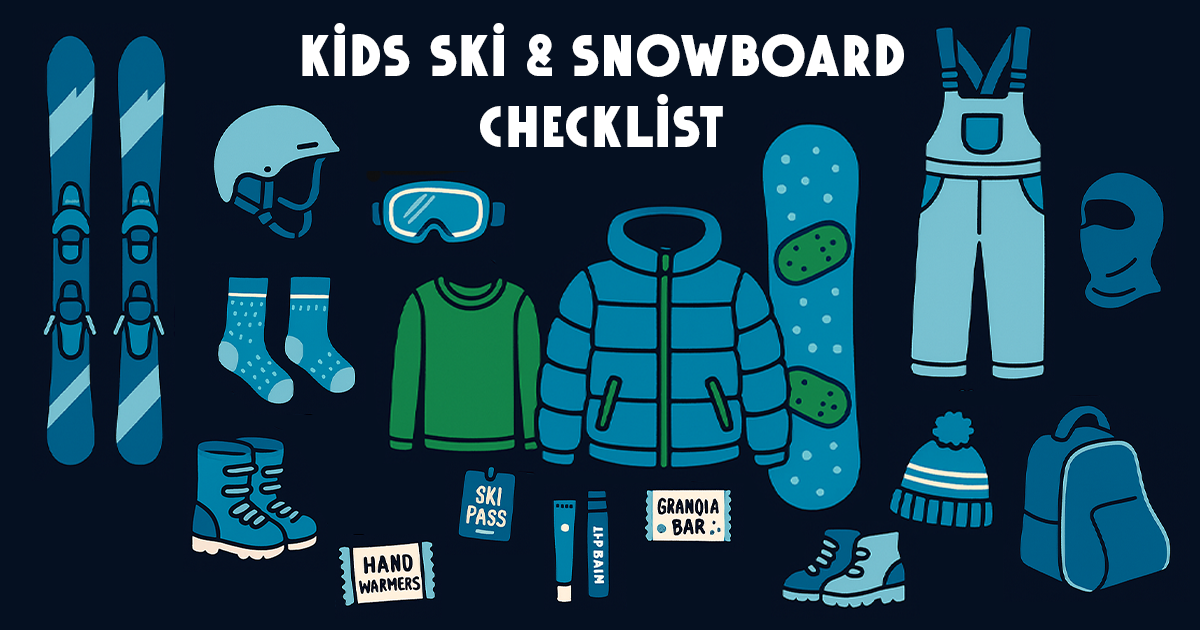 Kids Ski and Snowboard Checklist