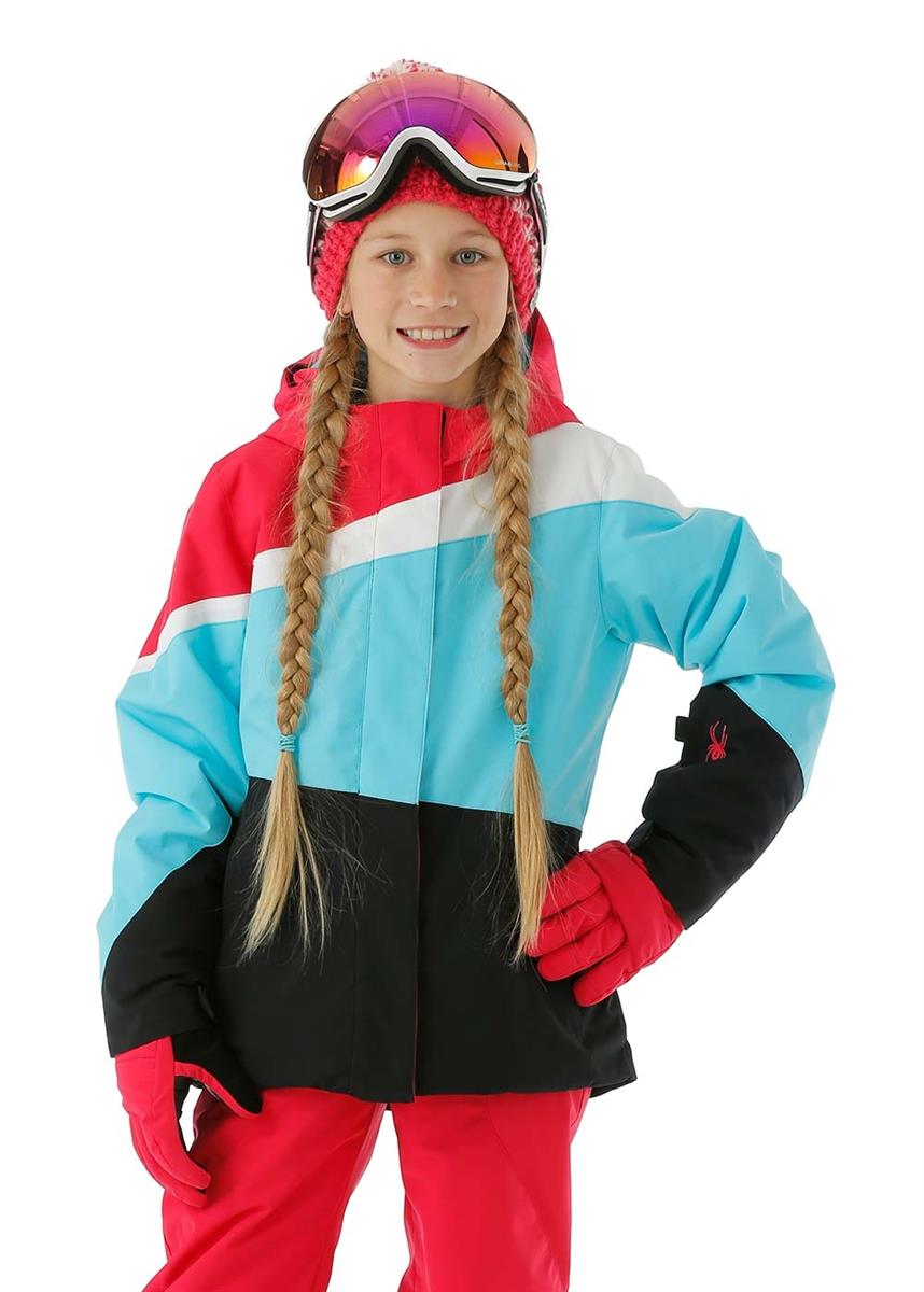 Spyder Girls Ski Jacket Removable Hood | WinterKids