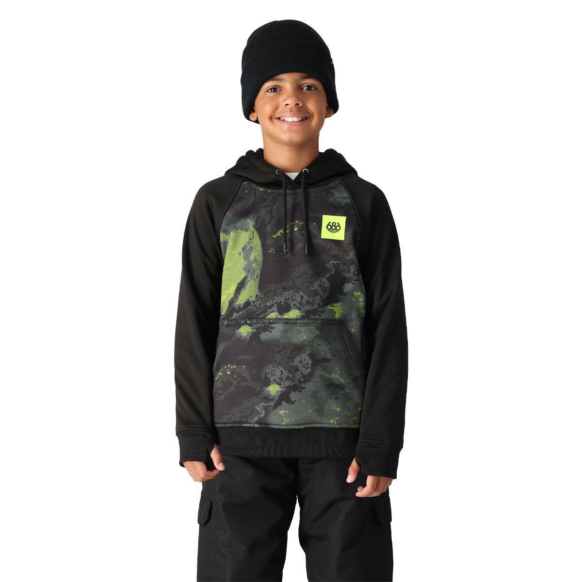 686 Boys Bonded Fleece Pullover Hoody | WinterKids