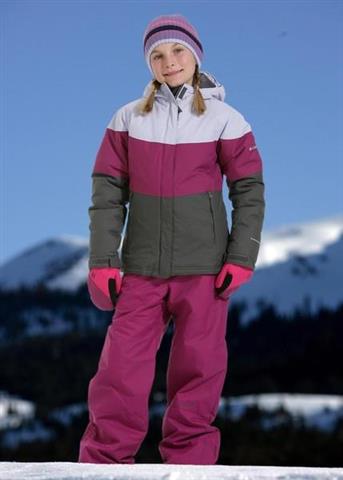 Girls Triple Run Jacket (Grill/Raspberry/Helio)