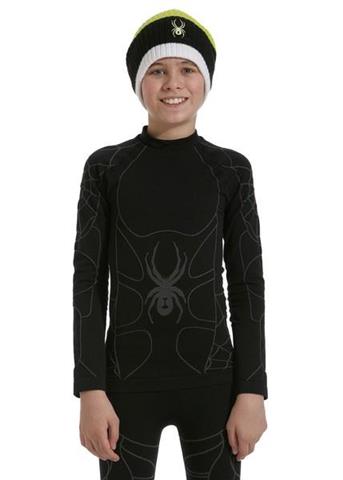 F11 Boys Seamless Compression Top (Black/Dark Shadow)