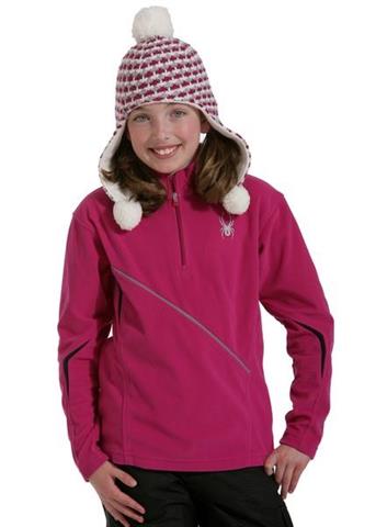 Girls Flicker Fleece T-Neck (Fuchsia)