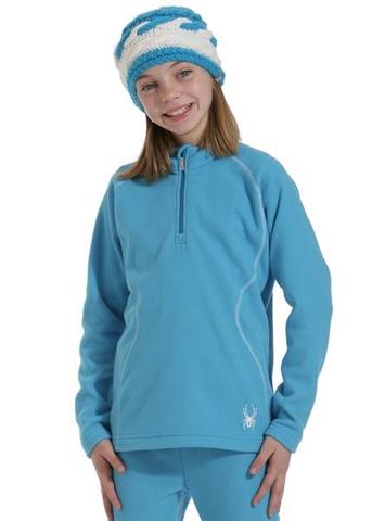 F11 Girls Speed Fleece T-Neck (Blue Bay)