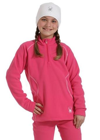F11 Girls Speed Fleece T-Neck (Hot Pink)