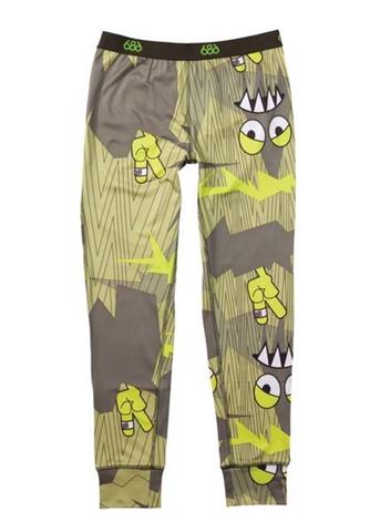 Boys Camotooth Base Layer Bottom (Army)