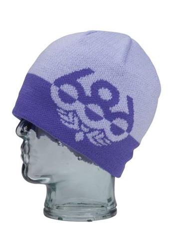 Girls Wreath Fleece Beanie (Violet)