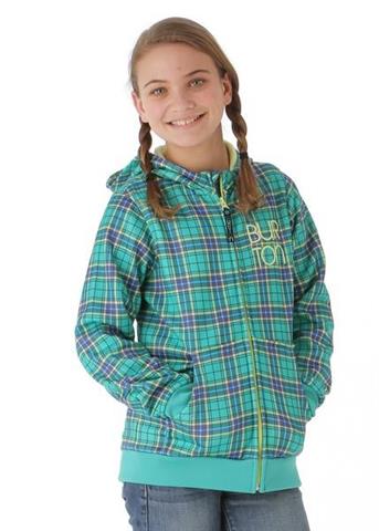 Girls Scoop Hoodie (Paradise Punkstar Plaid)