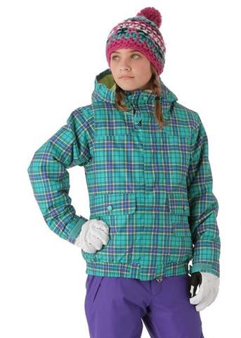 Girls Twist Bomber Jacket (Paradise Punkstar Plaid)