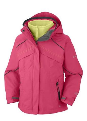 Girls Bugaboo 3-in-1 Jacket (Afterglow Pink/Neon Light)
