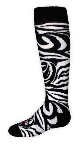 F12 Youth Medium Cushion Sock (Zebra/White)