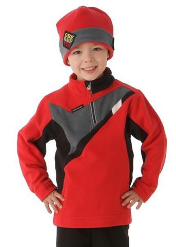 Boys Podium Fleece Top (True Red)