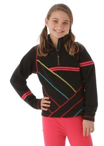 Girls Aliyah Fleece Top (Hibiscus)