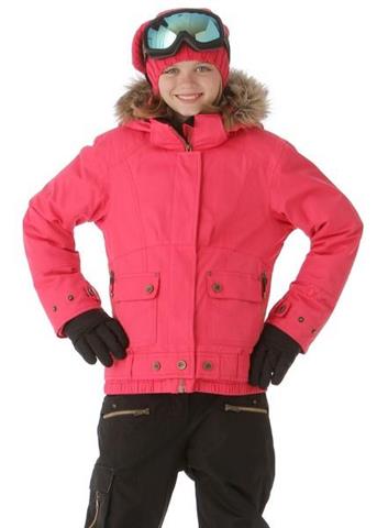 Girls Bombdiggity Jacket (Hibiscus)