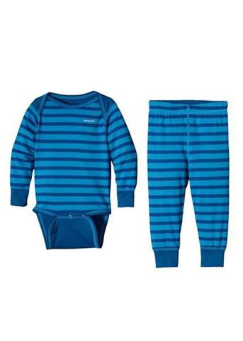 Baby Cap 3 MW Set (Sandstone Stripe: Larimar Blue)