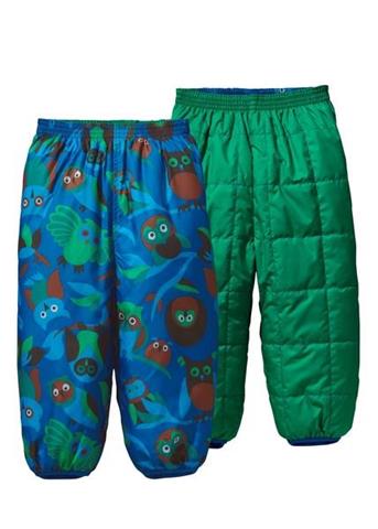 Baby Reversible Puff-Ball Pants (Owlet: Brilliant Green)