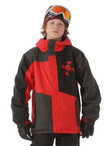 Boys Skurvy Block Insulated Jacket (Red)