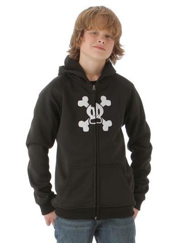 Boys Skurvy Bonded Tech Fleece Jacket  (Black)