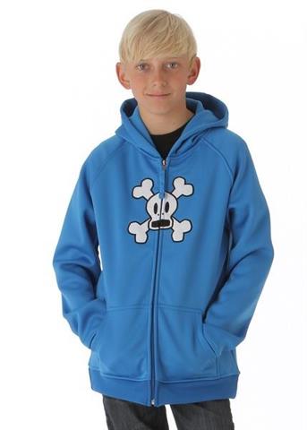 Boys Skurvy Bonded Tech Fleece Jacket (Blue)