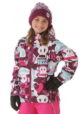 Girls Illusion Insulated Jacket (Light Plum)