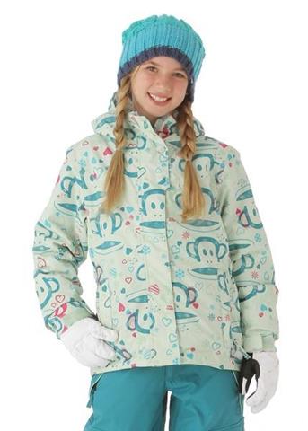 Girls Julius Sketch Insulated Jacket (Mint)