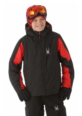 Boys Guard Jacket (Black/Black/Red)