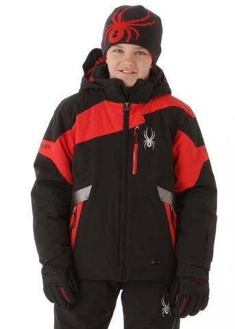 Boys Leader Jacket (Black/Red/Black)