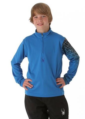 Boys Linear Web Dry W.E.B. T-Neck (Collegiate/Just Blue)