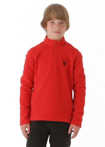 Boys Speed Fleece T-Neck (Red)