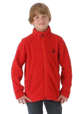 Boys Speed Full Zip Fleece Jacket (Red/Red/Black)