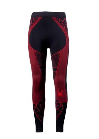 Boys Strain Seamless Baselayer Pant (Black/Red)