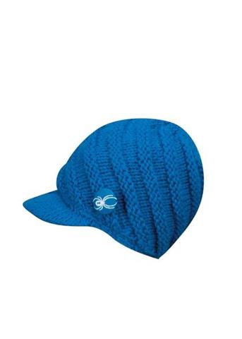Girls Brim Hand Knit Hat (Coast)