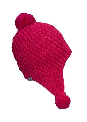 Girls Brrr Berry Hand Knit Hat (Diva Pink)