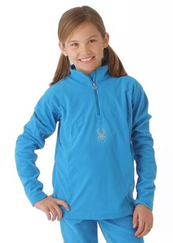 Girls Chloe Velour Fleece T-Neck (Coast)