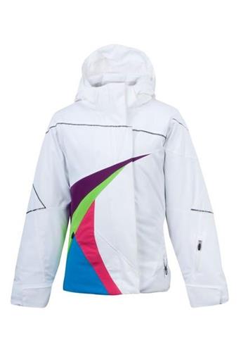 F12 Girls Jesst In Time Jacket (White/Gypsy/Green Flash)