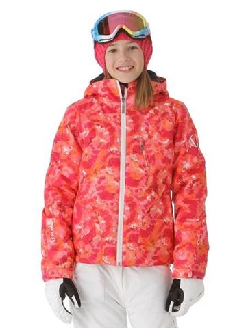 Girls Amber Technical Jacket (Pink Cloud Print)