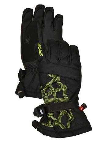 F12 Boys Over Web Glove (Black/Sharp Lime)