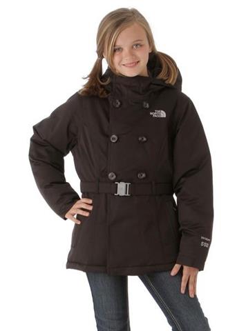 Girls Hilaree Down Peacoat (TNF Black)
