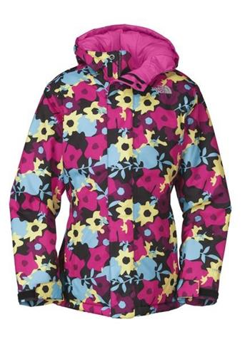 Girls Insulated Denay Jacket (Razzle Pink Floral)